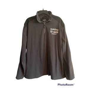 Disneyland Resort Mickey Mouse Mens Black Fleece Jacket sz XL